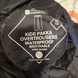 Black Waterproof Overtrousers